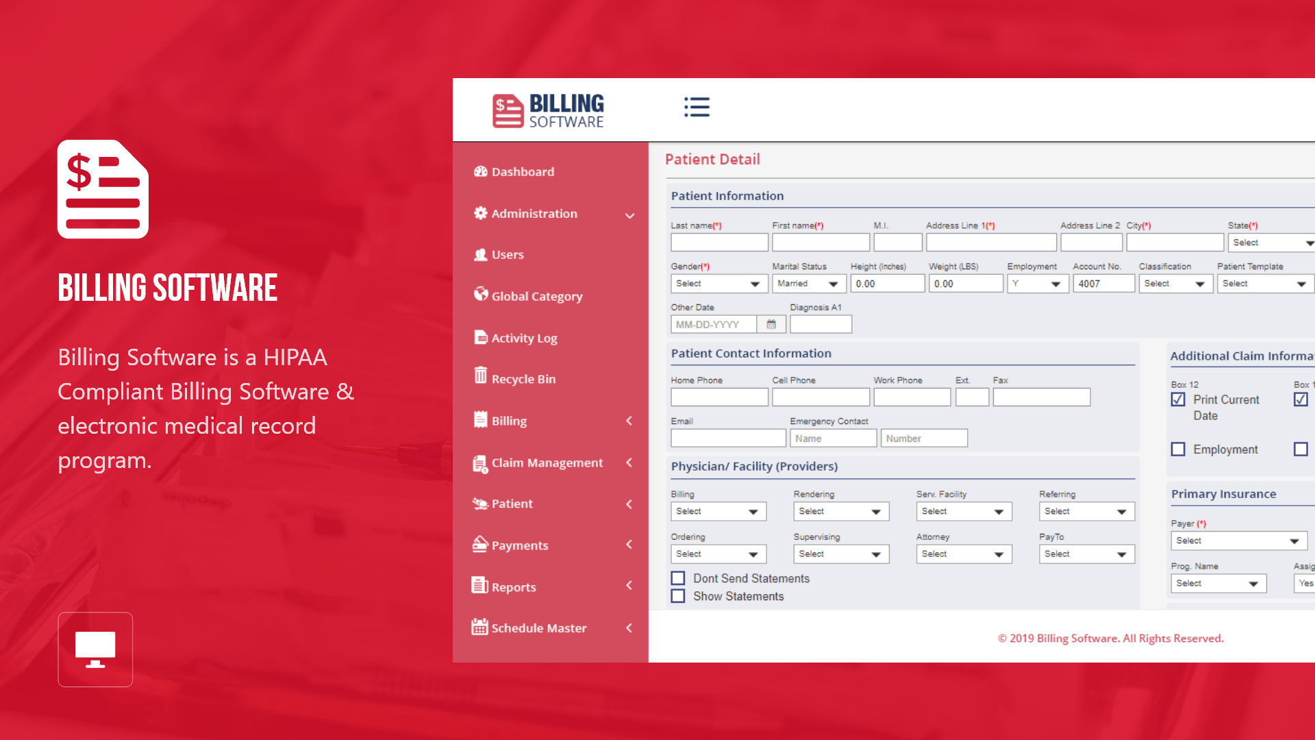 Anaesthesia EHR PMS Billing Application