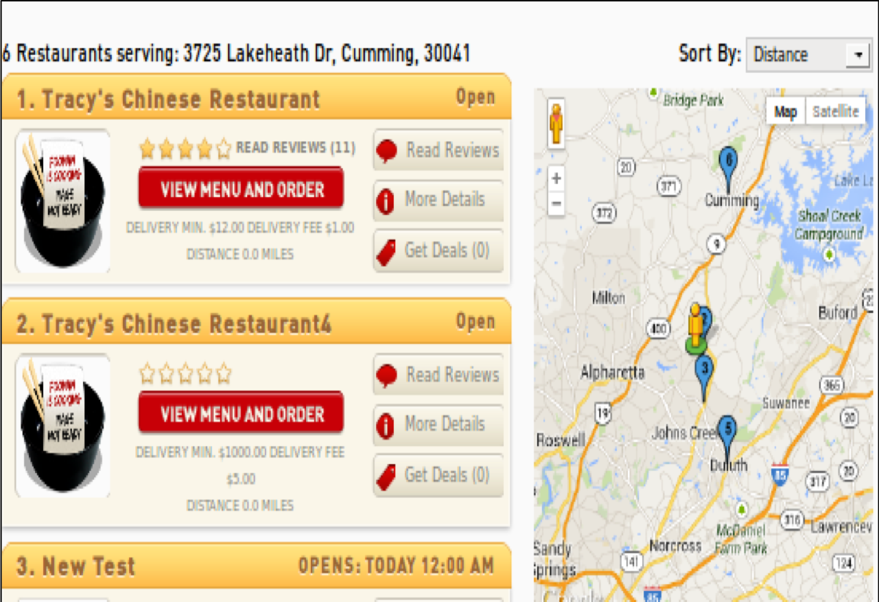 Online Food Ordering and Catering Application